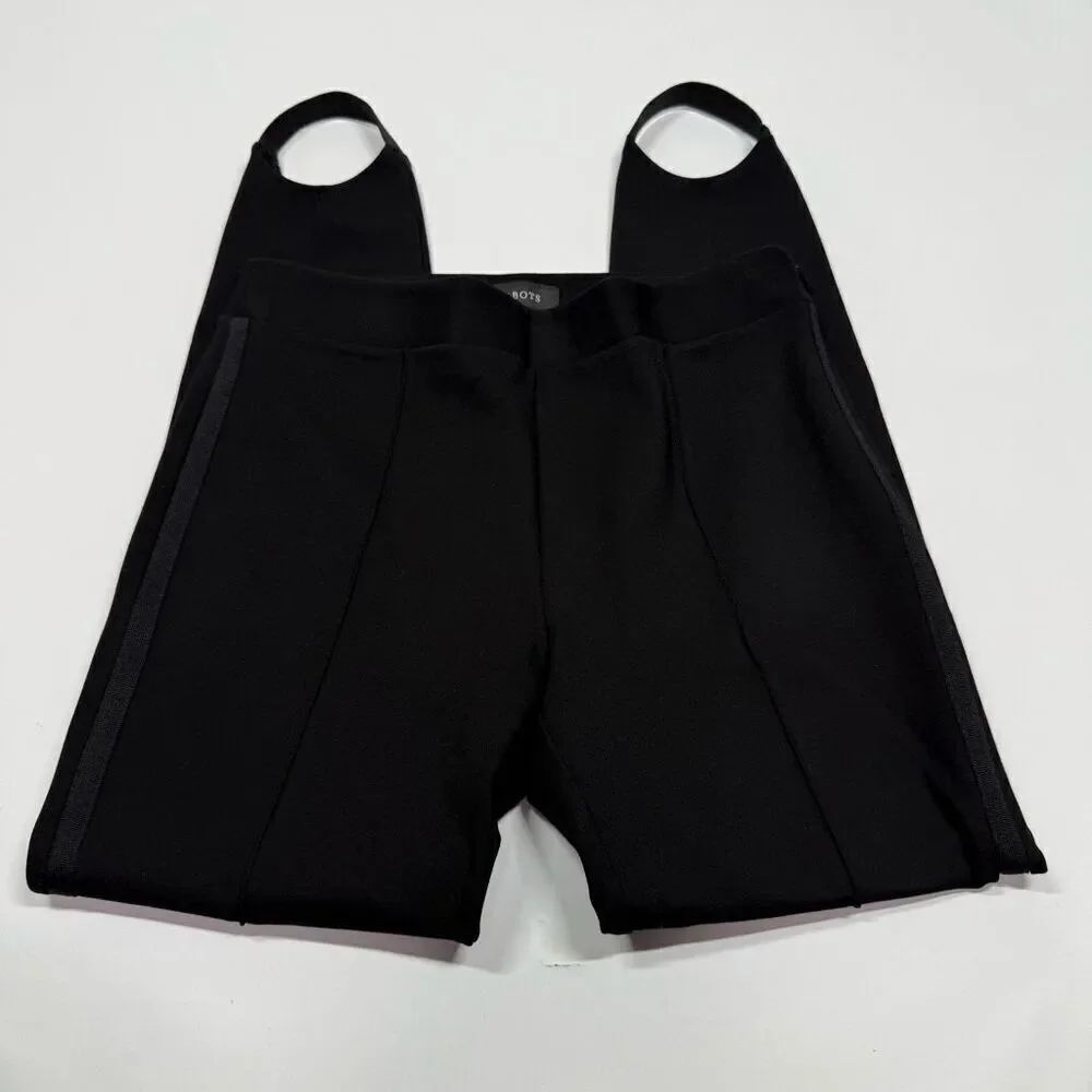 Talbots Black PONTE STIRRUP LEGGING Size 8 NWOT